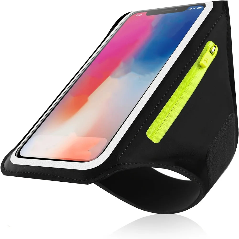 Waterproof Running Arm Bag Sport Armbands For Phone,Up to 6.7 inch Mobile Phone Ultra Light Arm Bag With AirPods Zipper Pocket